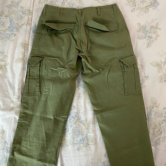Green Skinny Army Pants with 6 pockets - Picture 2 of 4
